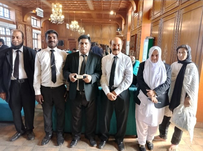 Advocates in a professional court setting