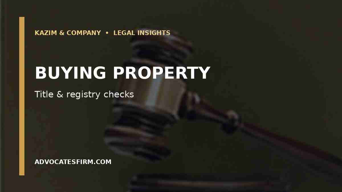 Illustrative legal guide visual for Property Injunction in Karachi