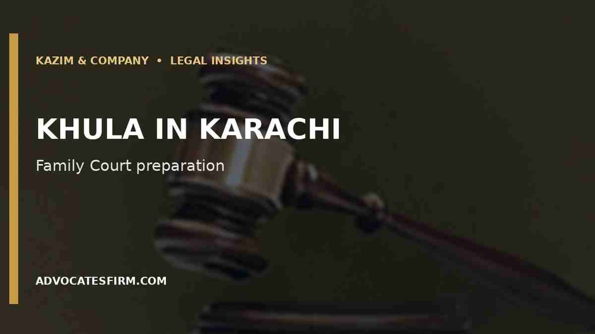 Illustrative legal guide visual for Wife Maintenance in Karachi