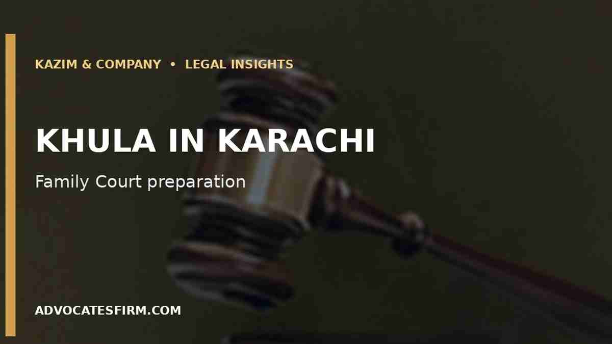 Illustrative legal guide visual for Divorce Notice in Karachi