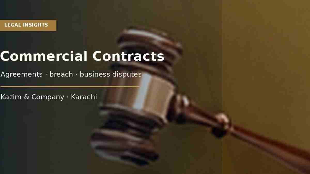 Illustrative legal guide visual for Supplier Dispute in Karachi