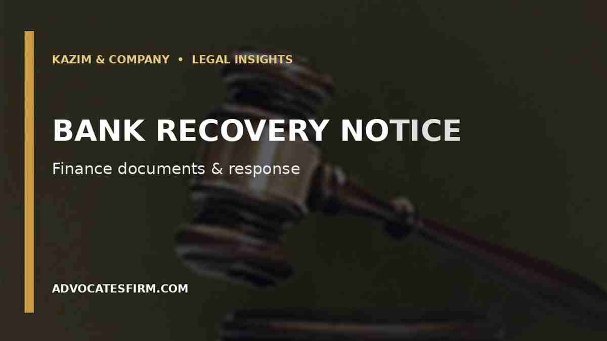 Illustrative legal guide visual for Secured Finance Dispute in Karachi