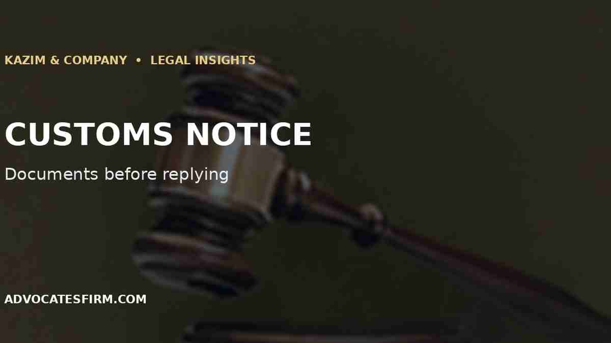 Illustrative legal guide visual for Customs Penalty in Pakistan