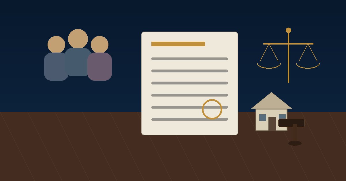 Family heir icons, succession documents and house for a Karachi inheritance property guide
