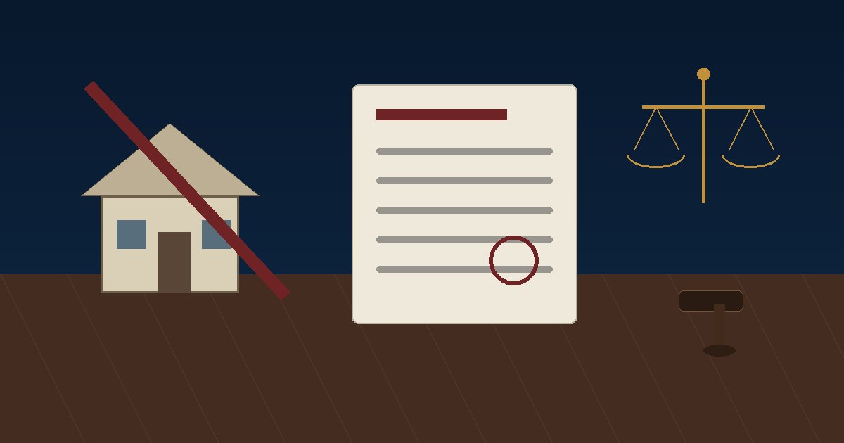 House, tenancy papers and legal notice for a Karachi rent default and eviction guide