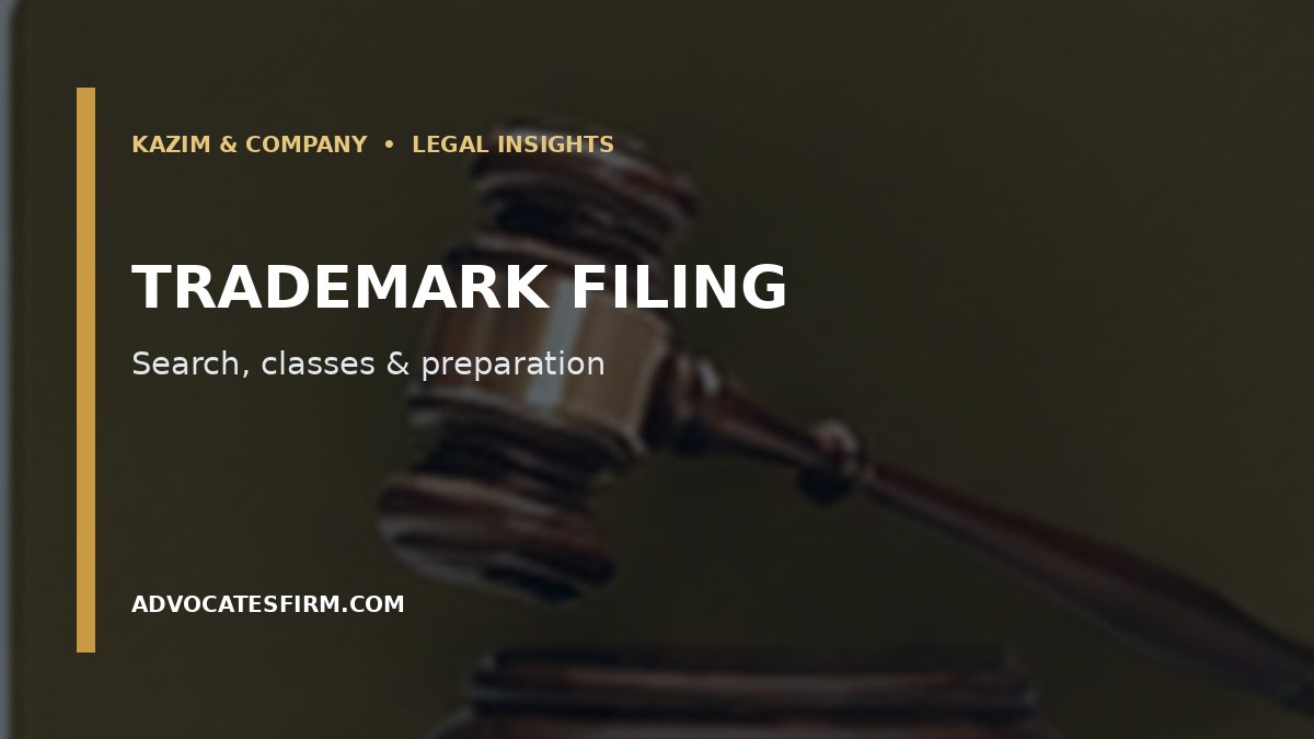 Trademark brand registration and intellectual property filing concept in Pakistan